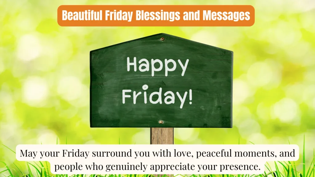 Beautiful Friday Blessings and Messages