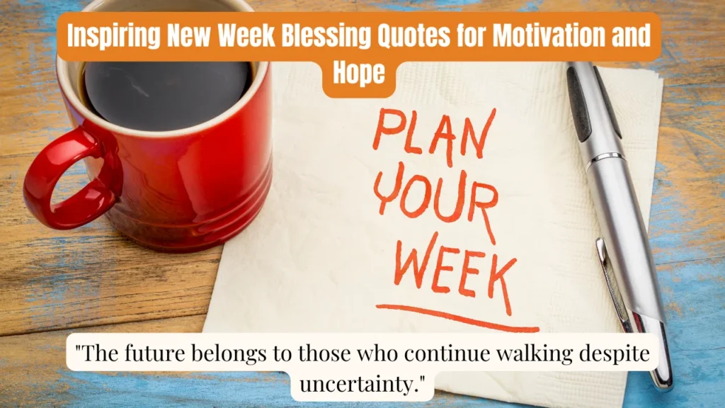 Inspiring New Week Blessing Quotes for Motivation and Hope