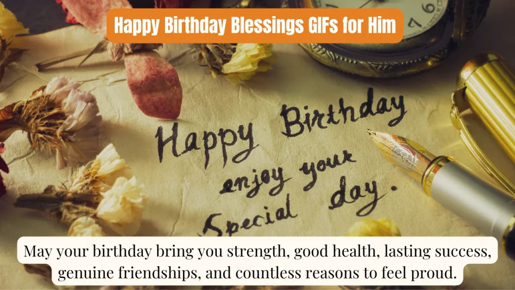 Happy Birthday Blessings GIFs for Him