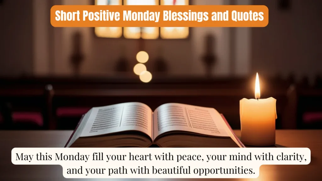 Short Positive Monday Blessings and Quotes